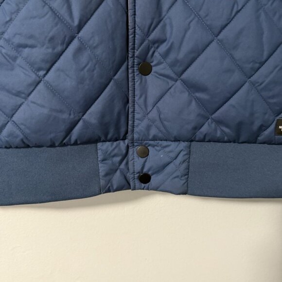 The North Face Jester Water Repellent Reversible Jacket L Blue Tan Quilted - Picture 4 of 16